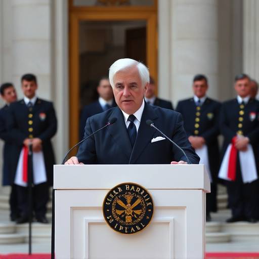 Il Presidente Mattarella tiene un discorso alla nazione dal Quirinale