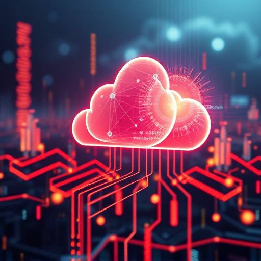 Immagine che rappresenta la digitalizzazione delle imprese, con tecnologie come cloud computing, intelligenza artificiale e big data