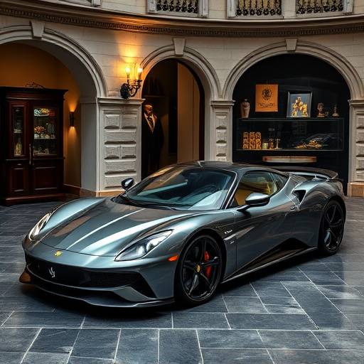 Immagine che rappresenta prodotti di lusso italiani, come abbigliamento, accessori, automobili o gioielli