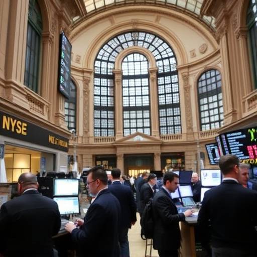 Immagine della Borsa di Milano con persone che lavorano al trading