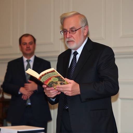 La presentazione di un nuovo libro di un autore italiano