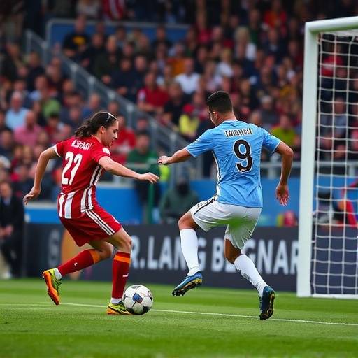 Un calciatore che segna un gol decisivo in una partita di Serie A