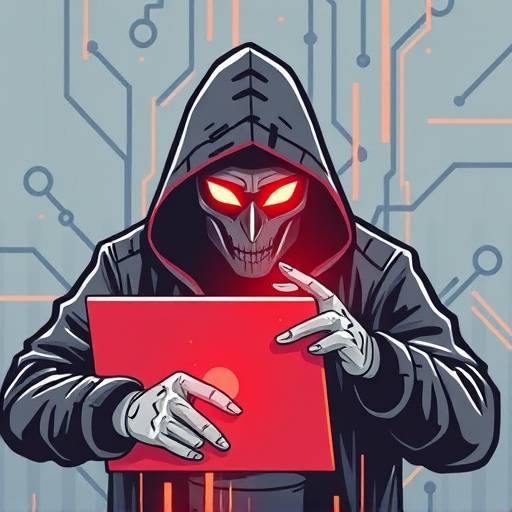 Un'immagine stilizzata di un attacco informatico